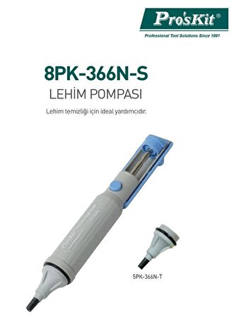Proskit 8Pk-366N-S Mavi Renkli Lehim Pompası