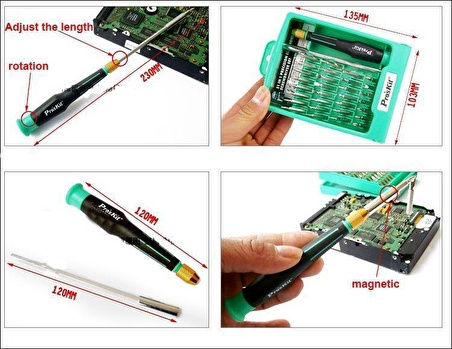 Proskit Sd-9802 31 Parça Tornavida Seti