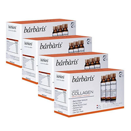 Barbaris Liquid Collagen Takviye Edici Gıda 50 ml 10 adet 4'lü Paket