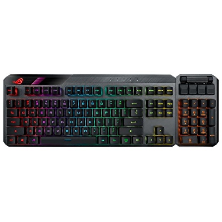 ASUS ASUS ROG CLAYMORE II AURA SYNC RGB BİLEK DESTEĞİ MEKANİK OYUNCU KLAVYE TÜRKÇE TUŞ DİZİLİMİ ROG RX RED SWITCH