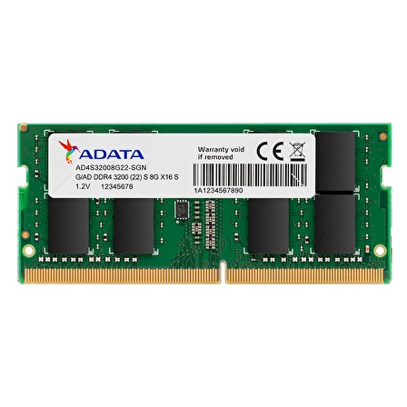 A-Data 8GB DDR4 3200Mhz SODIMM AD4S32008G22-SGN Notebook Ram