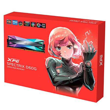 XPG Spectrix D60 16GB (8X2) RGB DDR4 3600Mhz CL18 1.35V AX4U36008G18I-DT60 Dual Kit Ram