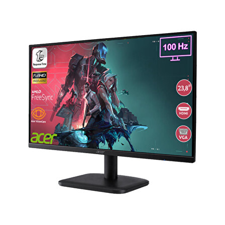 Acer EK241Y 23,8" 100Hz 1ms (Hdmı + Vga) Freesync Full Hd Va Monitör UM.QE1EE.H01