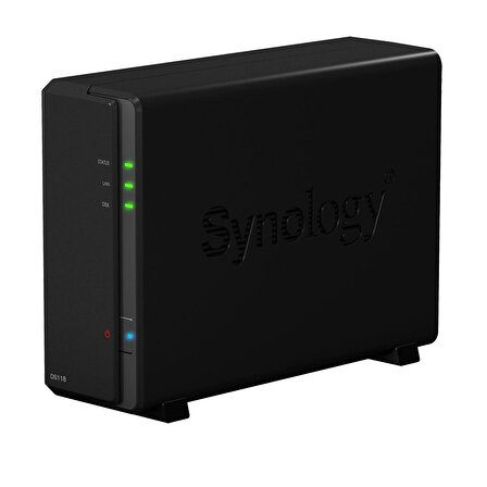 SYNOLOGY DS118 1x3.5" Disk Desteği NAS Depolama Ünitesi