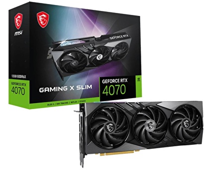 MSI GAMING X SLIM RTX 4070 192 Bit GDDR6X 12 GB Ekran Kartı