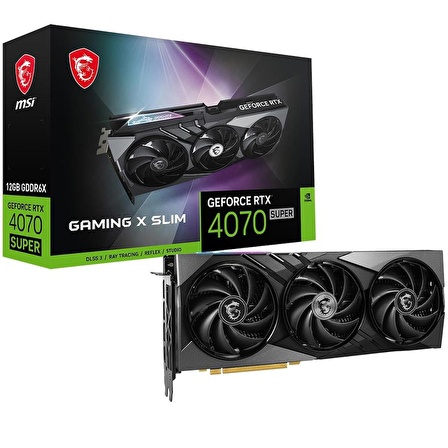 MSI Nvidia GeForce RTX4070 SUPER 12GB Gaming X Slim GDDR6X 192 Bit Ekran Kartı