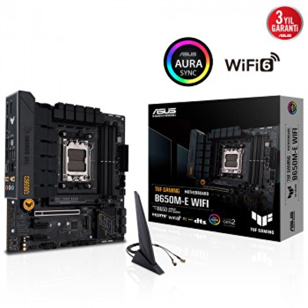 Asus B650M-E AMD B650 AM5 DDR5 6400 MHz WIFI Gaming Anakart