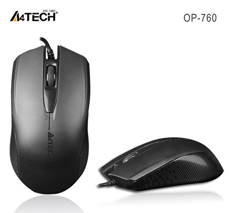 A4 TECH OP-760 USB 1000dpi siyah Mouse