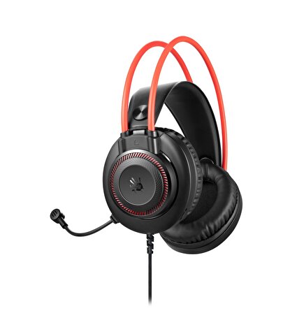 A4Tech G200S 2.0 Mikrofonlu Stereo RGB Gürültü Önleyicili Oyuncu Kulak Üstü Kablolu Kulaklık
