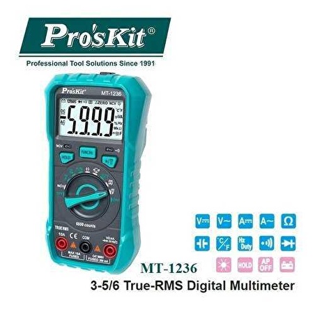 Proskit MT-1236 600V True Rms Dijital Multimetre