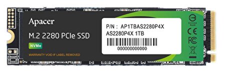 Apacer AS2280P4X M2 1 TB M.2 1700 MB/s 2100 MB/s SSD 