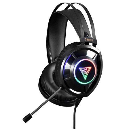 GAMDIAS HEBE-E3 Stereo USB+3.5mm Jack Led Aydınlatma Siyah (PC-PS4-XBOX-VR) Gaming Mikrofonlu Kulaklık