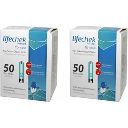 Lifechek Smart TD-4360 Kan Şekeri Ölçüm Stribi 50 Adet 2 Adet