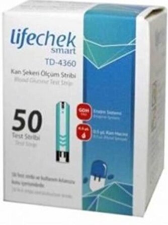 LifeChek Smart TD-4360 Kan Şekeri Ölçüm Çubuğu - 100 strip