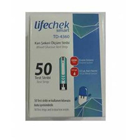 LifeChek Smart TD-4360 Kan Şekeri Ölçüm Çubuğu - 50 strip