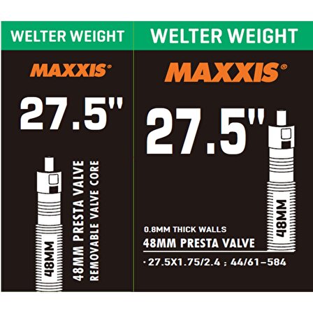 Maxxıs İç Lastik Welter Weight 27.5X1.75/2.4 Presta 48mm