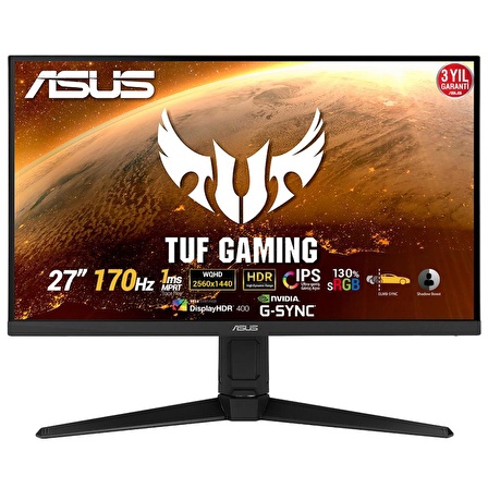 Asus TUF Gaming VG27AQL1A 27" 170Hz 1ms HDMI+Display G-Sync FreeSync 2K IPS LED Monitör