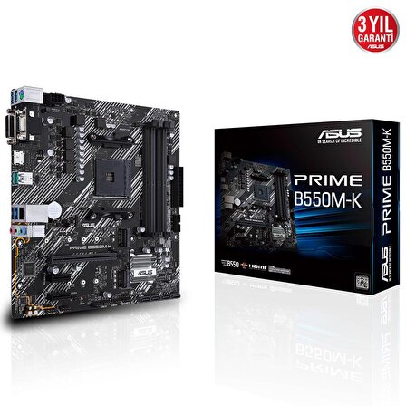 Asus Prime B550M-K AMD B550 AM4 DDR4 4600 MHz Masaüstü Anakart