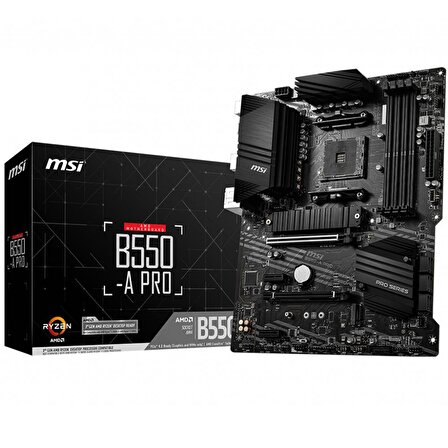 MSI B550-A Pro AMD B550 AM4 DDR4 4400 MHz Masaüstü Anakart