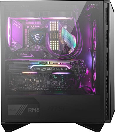 MSI MPG GUNGNIR 110R WHITE TEMPERLI CAM 3 X A-RGB FAN, 1x120MM FAN ATX BEYAZ GAMING BILGISAYAR KASASI