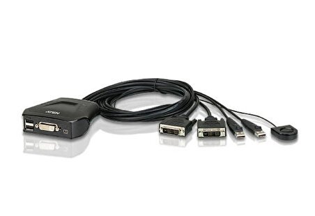 Aten CS22D 2 Port Dısplayport Mouse Klavye USB Kvm Switch
