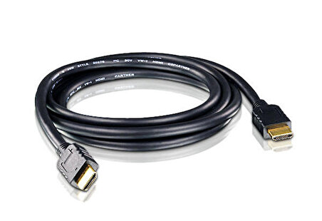 Aten 2L-7D05H 5 Mt HDMI 19 Pin 4K 4096x2160 High Speed Ethernet Bağlantılı Erkek-Erkek HDMI Kablo