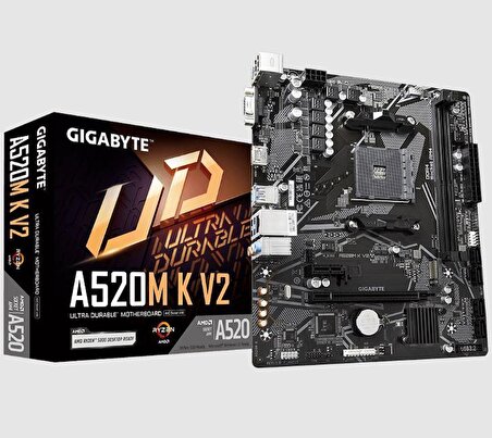 Gigabyte A520M K V2 AMD A520 AM4 DDR4 5100 MHz Masaüstü Anakart