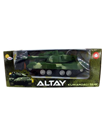 Uzaktan Kumandalı 2 Fonksiyonlu Altay Tankı - Yeşil