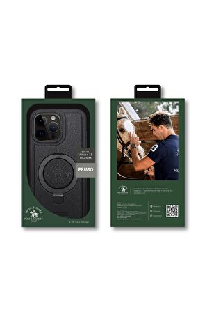 iPhone 15 Pro  Uyumlu  Polo Santa Barbara Blaise Stand Kapak  Telefon Kılıfı