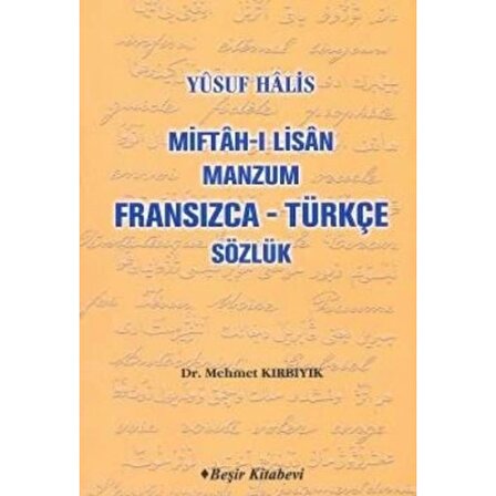 Miftah-ı Lisan Manzum Fransızca Türkçe Sözlük