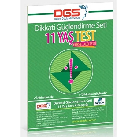 Dikkati Güçlendirme Seti Yaprak Test 11 Yaş