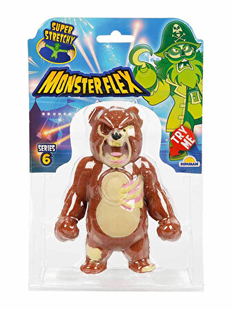 Stretch Monsterflex Süper Esnek Figür Oyuncaklar Teddy Zombie Kahverengi