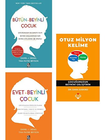 Otuz Milyon Kelime + Bütün Beyinli Çocuk + Evet Beyinli Çocuk - 3 Kitap Set