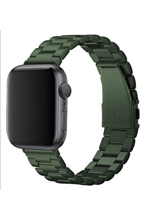 Megafox Apple Watch 2/3/4/5/6/7/8/Se/Ultra Metal Baklalı Paslanmaz Çelik Kordon 42-44-45-49Mm Uyumlu