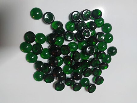Su Kabağı boncuğu 18 MM deliksiz Yeşil Renk 100 GR