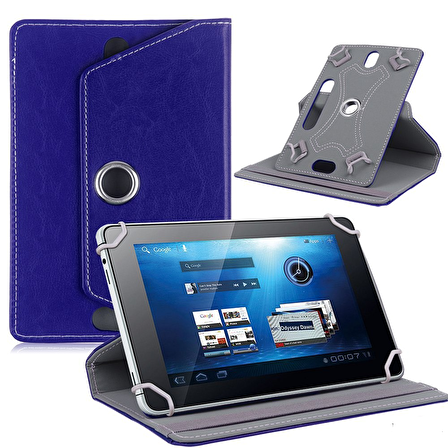 Hometech Alfa 10TB 10.1 inç Uyumlu 360° Dönebilen Standlı Kapaklı Universal Tablet Kılıfı
