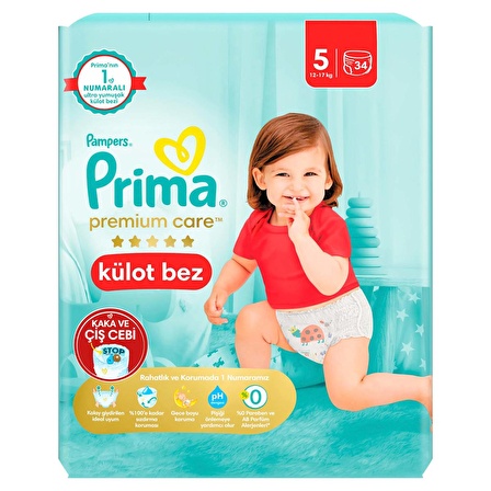 Prima Premium Care Külot Bebek Bezi 5 Beden 34'lü