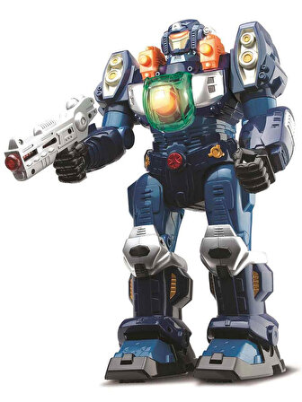 Sunman M.A.R.S. Sesli ve Işıklı Yürüyen Turbotron Robot 30 cm Lacivert