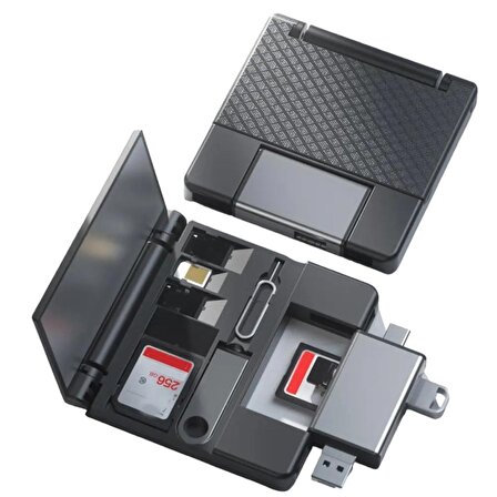  7 In 1 OTG USB kart okuyucu USB tip-c adaptörü TF SD SIM kart Pin saklama