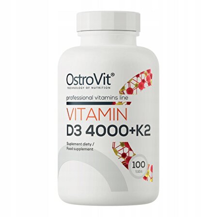OSTROVIT PHARMA Vitamin D3 4000   K2 100mcg / 100 Tabs