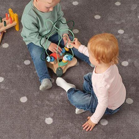 Boncuklu Helezon Çok Renkli MeridyenDukkan Eğitici-Geliştirici Bebek Aktivite Oyuncağı 29x24x34Cm
