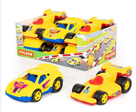 Polesie Oyuncak Sarı Yarış Arabası Display 3+