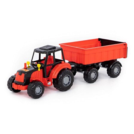 Polesie 35257 Usta Yarı Römorklu Traktör - Kırmızı