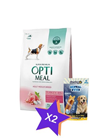 Optimeal Super Premium Hindi Etli Orta Irk Yetişkin Köpek Maması 4 Kg