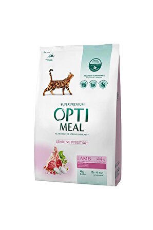 Optimeal Super Premium Sensitive Digestion Kuzu Etli Yetişkin Kedi Maması 4 Kg