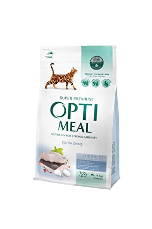 Optimeal Super Premium Extra Shine Morina Balıklı Yetişkin Kedi Maması 700 Gr