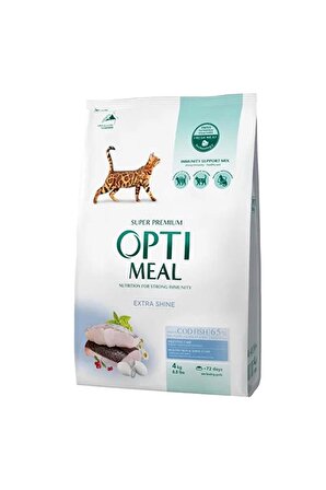 Optimeal Super Premium Extra Shine Morina Balıklı Yetişkin Kedi Maması 4 Kg