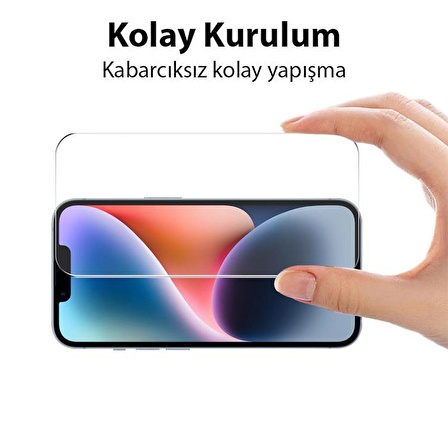 Coofbe 0.3mm 9H HD Full Kaplama Parmak İzi Bırakmaz İphone 15 Pro Ekran Koruyucu Darbe Emici