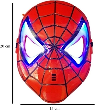 Spiderman Inanılmaz Örümcek Adam Işıklı Spiderman Maskesi Çocuk Maskesi  Işıklı Maske