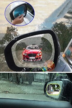 Oto Dış Ayna Yağmur Tutmaz Kaydırıcı Film 2 Adet (sağ/sol)-uyumludur